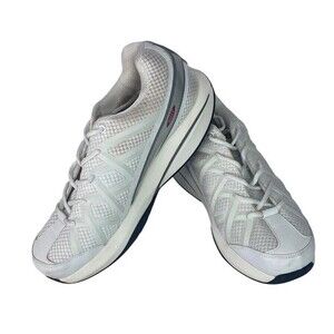 MBT Walking Shoes Mens Size 8.5 EU 42 White Gray Rocker Sole Toning 702677-16Y